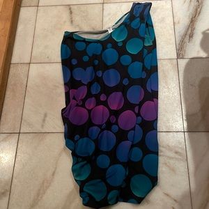Size 4 Diane von Furstenberg, vintage dress, greens, and purples worn once